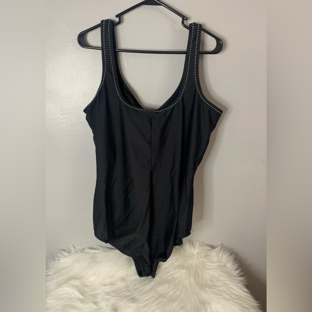 Miraclesuit Plus Size Black Swimsuit